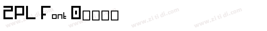 ZPL Font 0字体转换